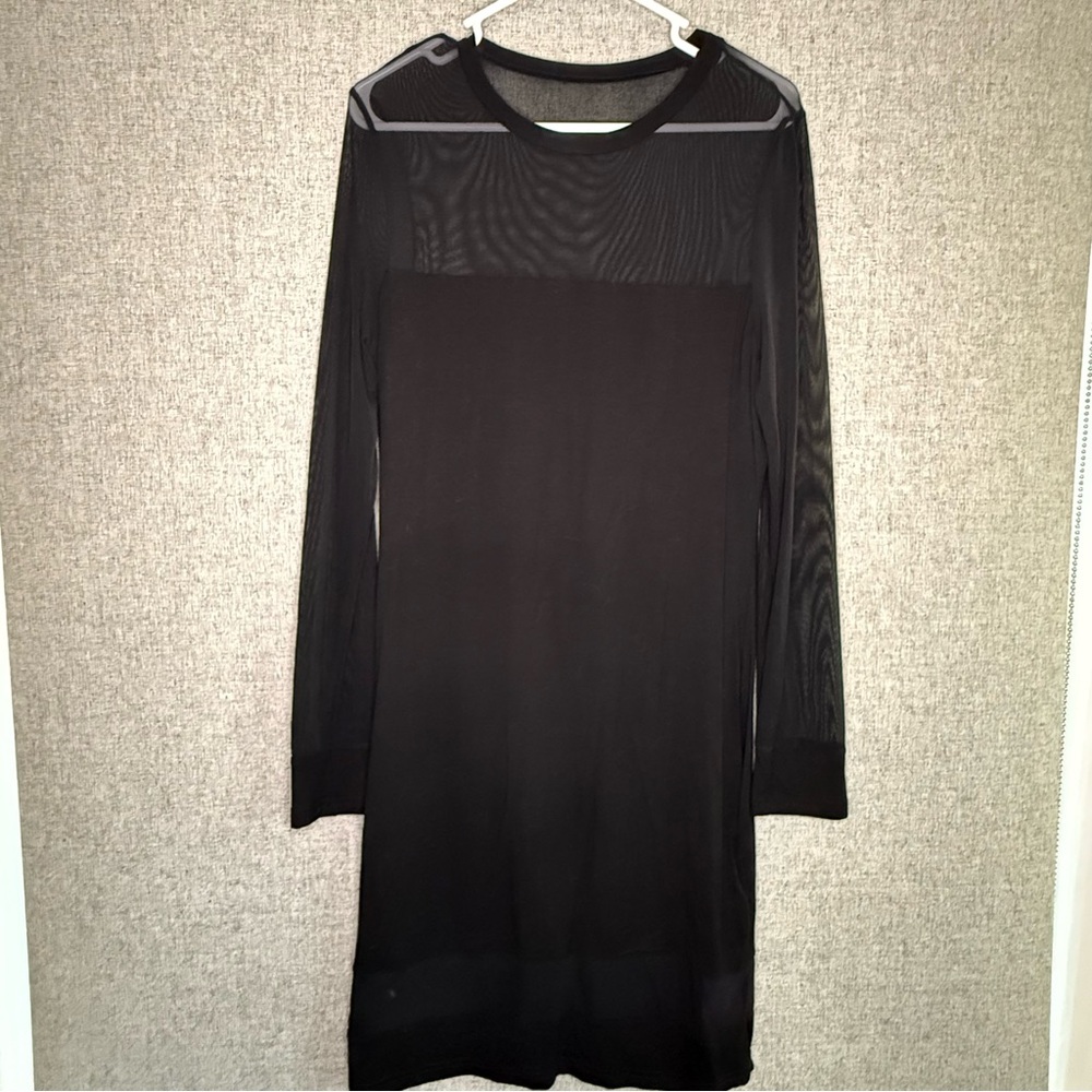 NWT Shien Mesh Stretch Black Bodycon Dress‎ Size XL